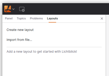 Layouts tab